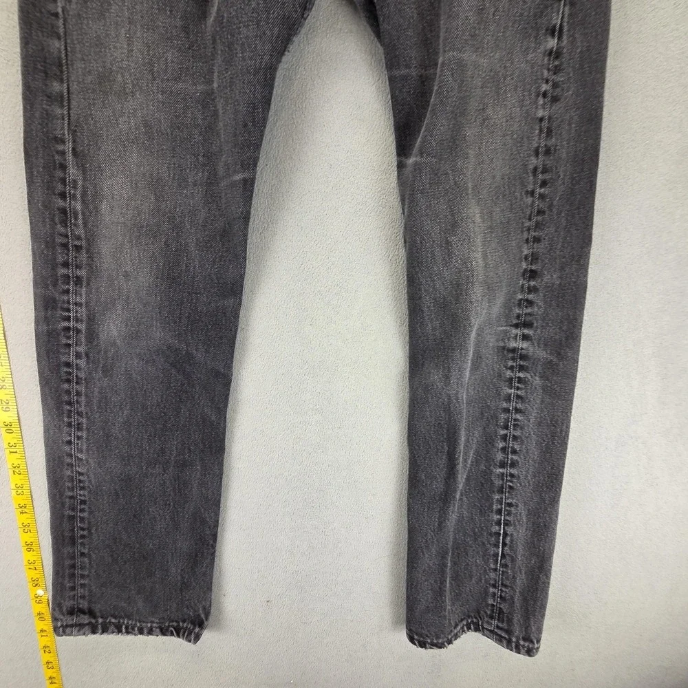 Vintage Levis 501 Jeans Mens Black Regular Straight Made In USA Fits 24x30 - Picture 9 of 16